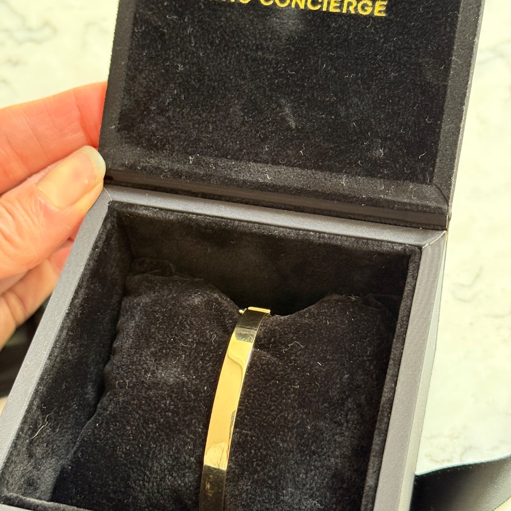 Ring Concierge Stackable Gold Bangle - Gold 6mm - image 2